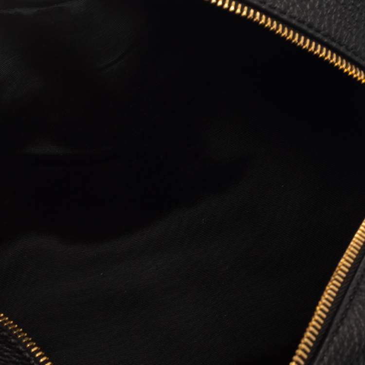 Pre Owned Tom Ford Black Leather Cosmetic Pouch