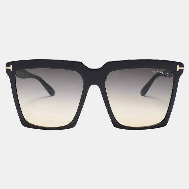 Pre Owned Tom Ford Black Sunglasses 58