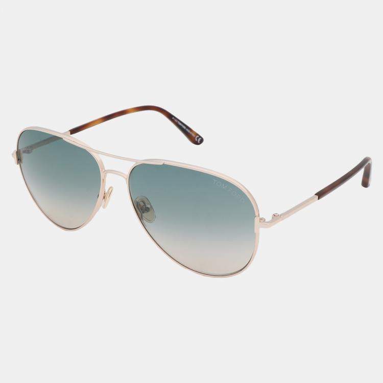 Pre Owned Tom Ford Metal Unisex Sunglasses 59