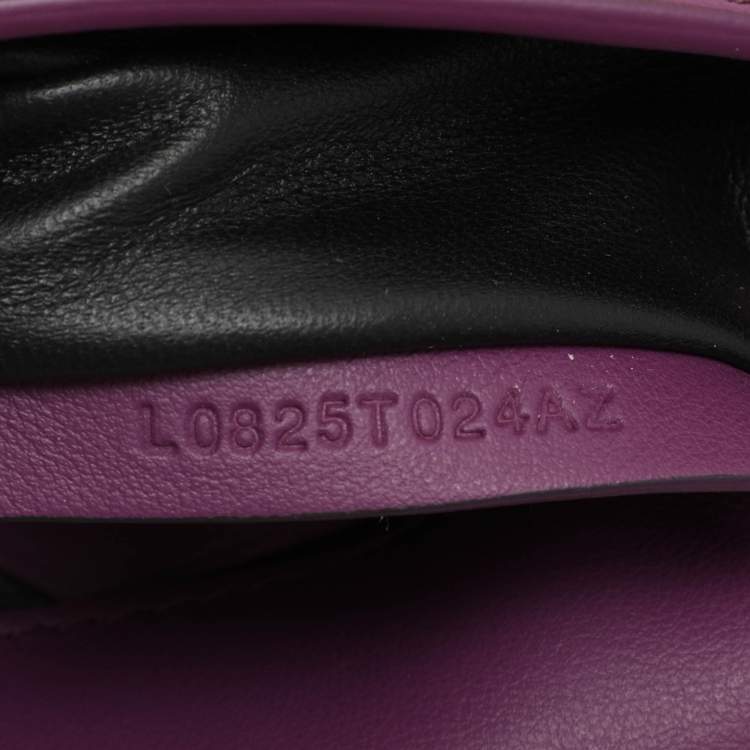 Pre Owned Tom Ford Purple Leather Natalia Chain Shoulder Bag