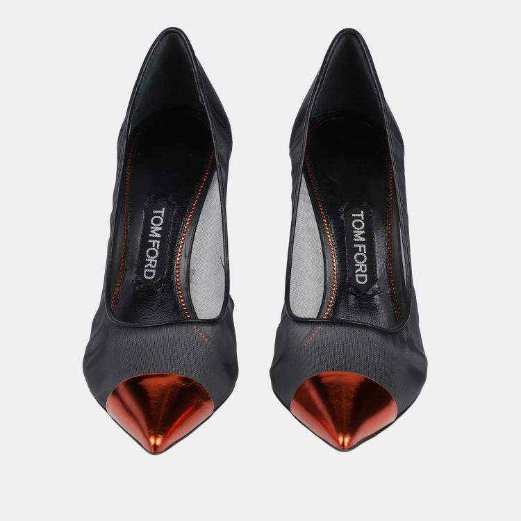 مملوكة مسبقًا Tom Ford Mesh and Leather Pumps 40.5