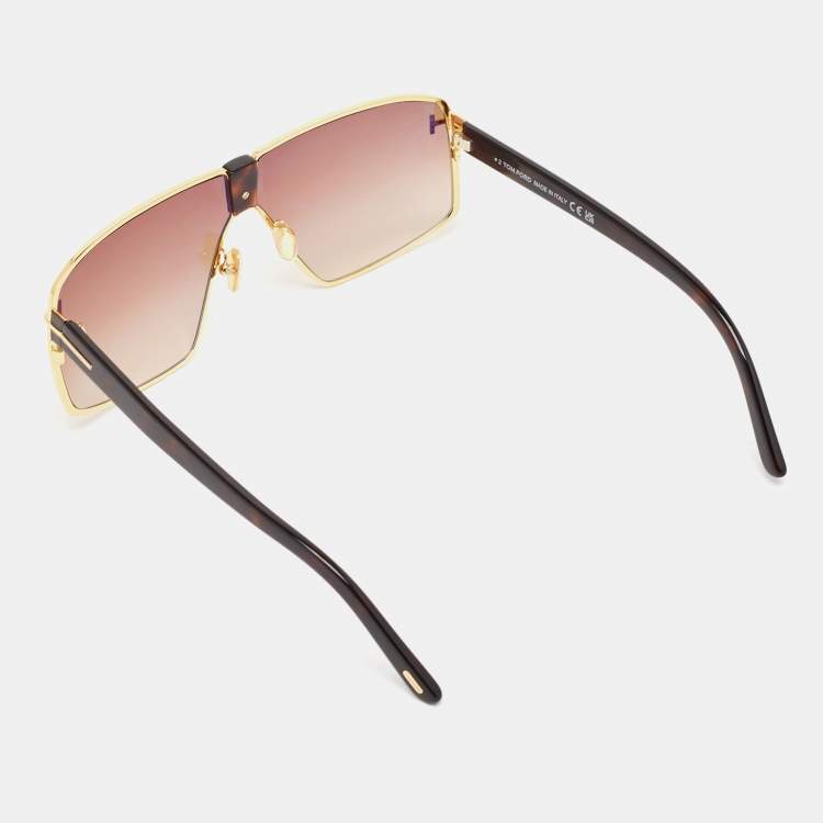 Pre Owned Tom Ford Gradient Reno TF911Shield Sunglasses