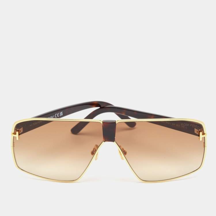 Pre Owned Tom Ford Gradient Reno TF911Shield Sunglasses