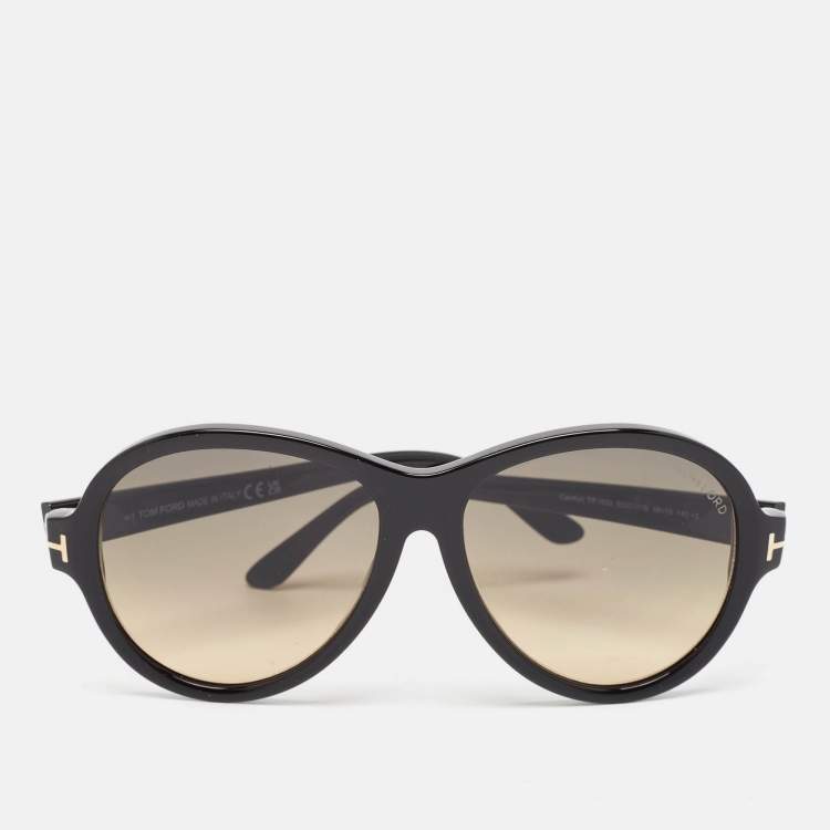 Pre Owned Tom Ford Black Gradient TF1033 Camryn Oversized Sunglasses
