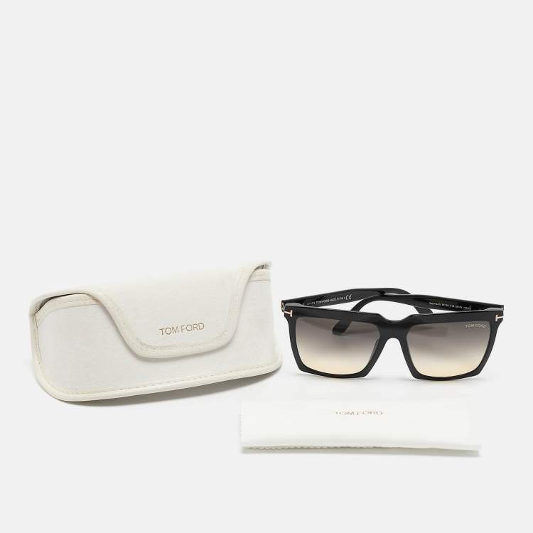 Pre Owned Tom Ford Black Gradient  Sabrina-02 TF764 Square Sunglasses