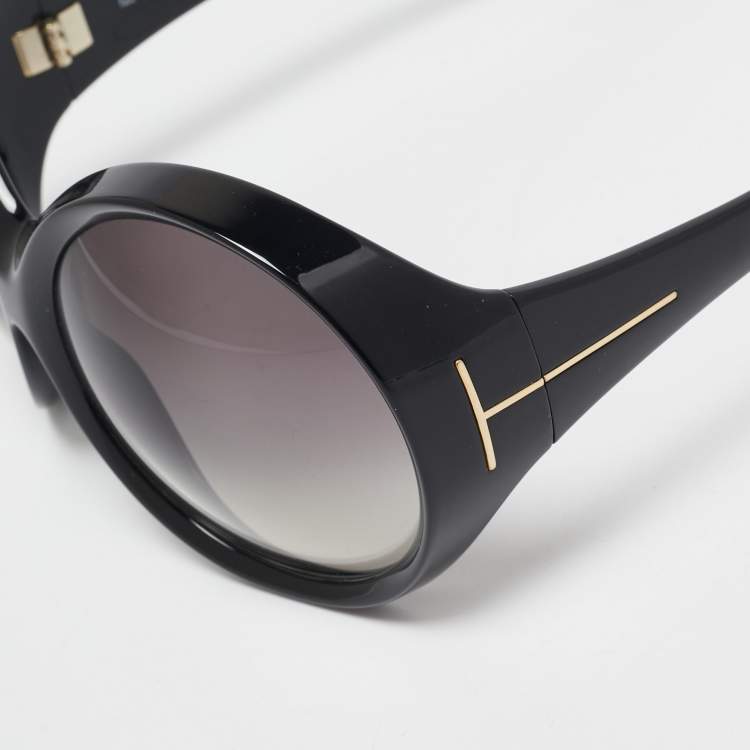 Pre Owned Tom Ford Black Gradient TF94 Alessandra Oversized Sunglasses 