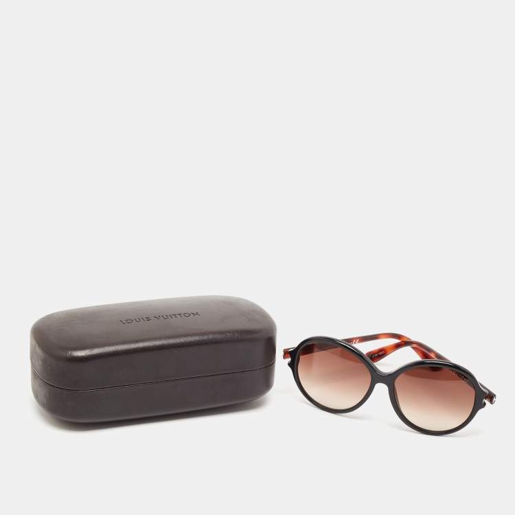 Pre Owned Tom Ford Brown Gradient TF343 Milena Round Sunglasses