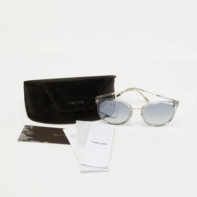 Pre Owned Tom Ford Grey Gradient TF727-K Cat-Eye Sunglasses