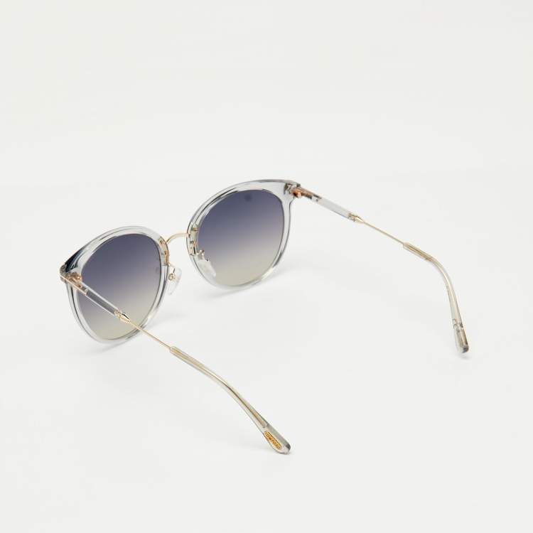 Pre Owned Tom Ford Grey Gradient TF727-K Cat-Eye Sunglasses
