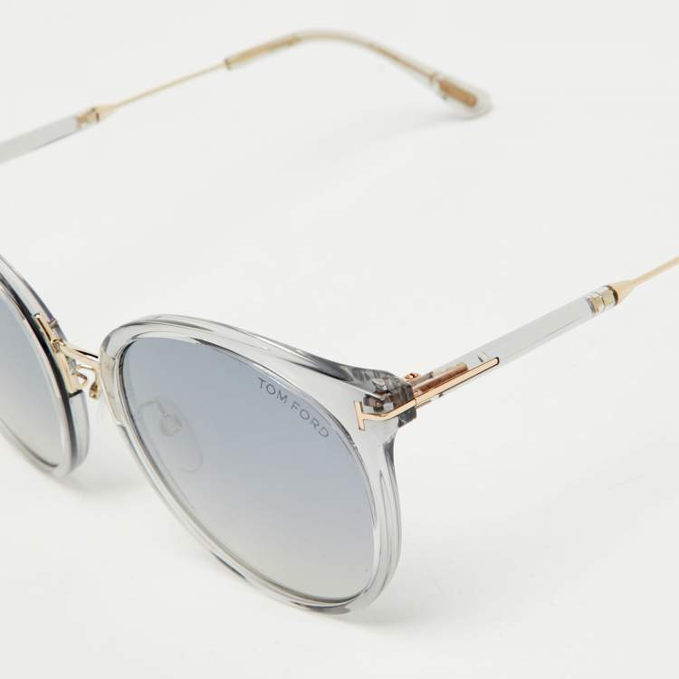 Pre Owned Tom Ford Grey Gradient TF727-K Cat-Eye Sunglasses