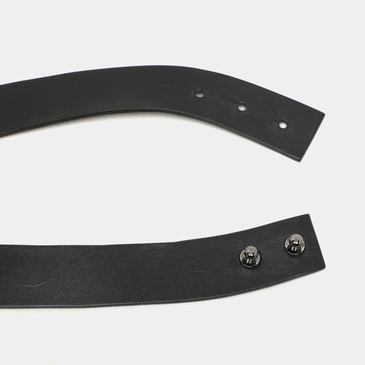 Pre Owned Tom Ford Black Leather Corset Belt 40CM