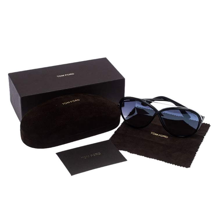 Pre Owned Tom Ford Black/Grey Gradient TF454 Tamara Butterfly Sunglasses 