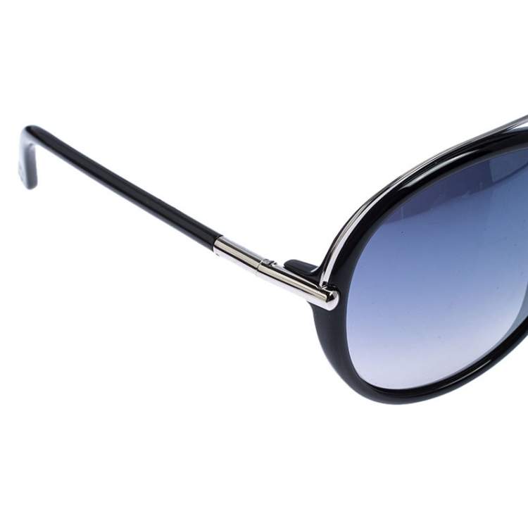Pre Owned Tom Ford Black/Grey Gradient TF454 Tamara Butterfly Sunglasses 