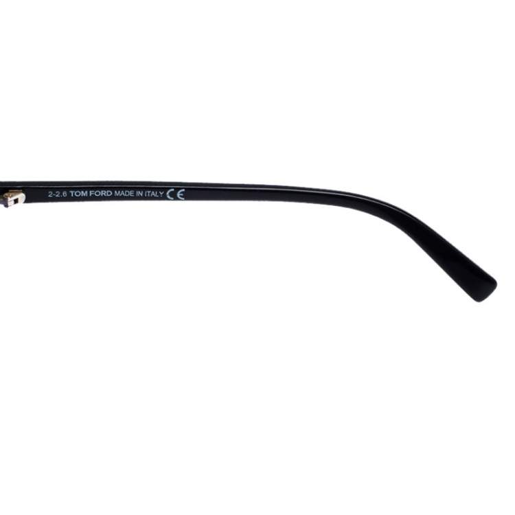 Pre Owned Tom Ford Black/Blue Marley Aviator Sunglasses