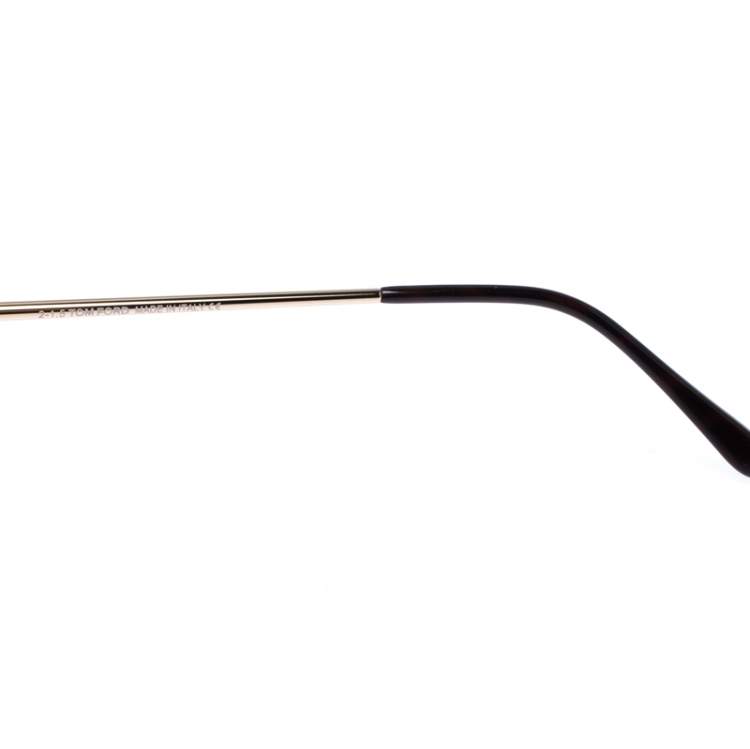 Pre Owned Tom Ford Gold Nastasya Mirror Cat Eye Sunglasses