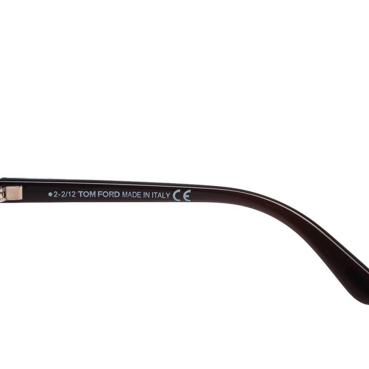 Pre Owned Tom Ford Burgundy/ Brown Gradient TF9297 Sandra Butterfly Sunglasses