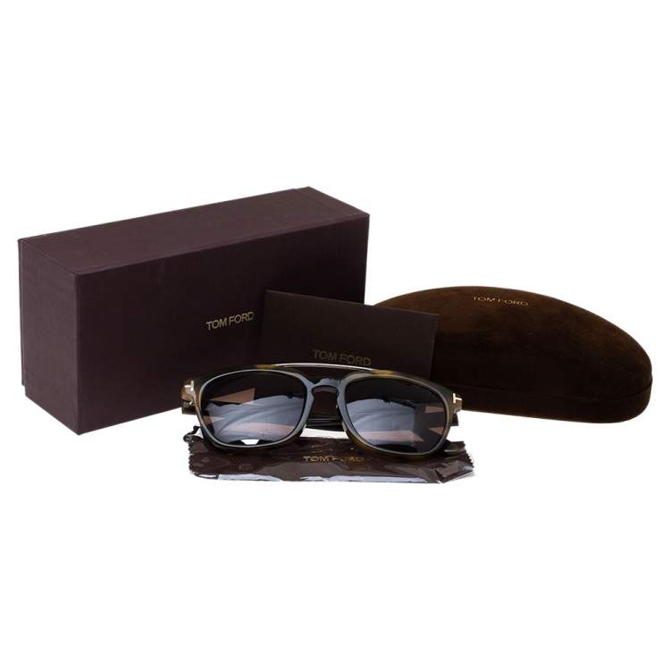 مملوكة مسبقًا Tom Ford Blonde Havana/ Brown TF516 Holt Sunglasses