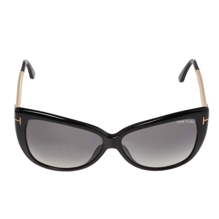 Tom Ford Black/ Smoke Gradient FT0512 Reveka Cat Eye Sunglasses Tom Ford |  TLC