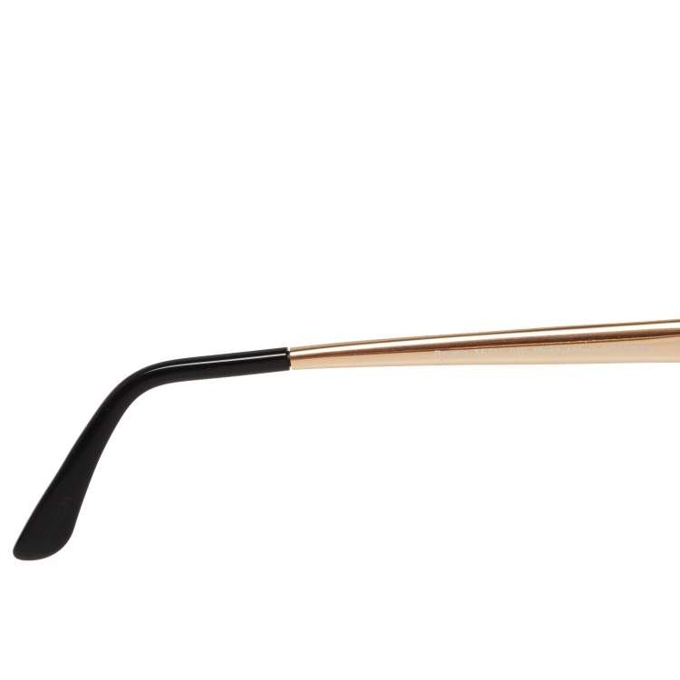 Pre Owned Tom Ford Black/ Smoke Gradient FT0512 Reveka Cat Eye Sunglasses