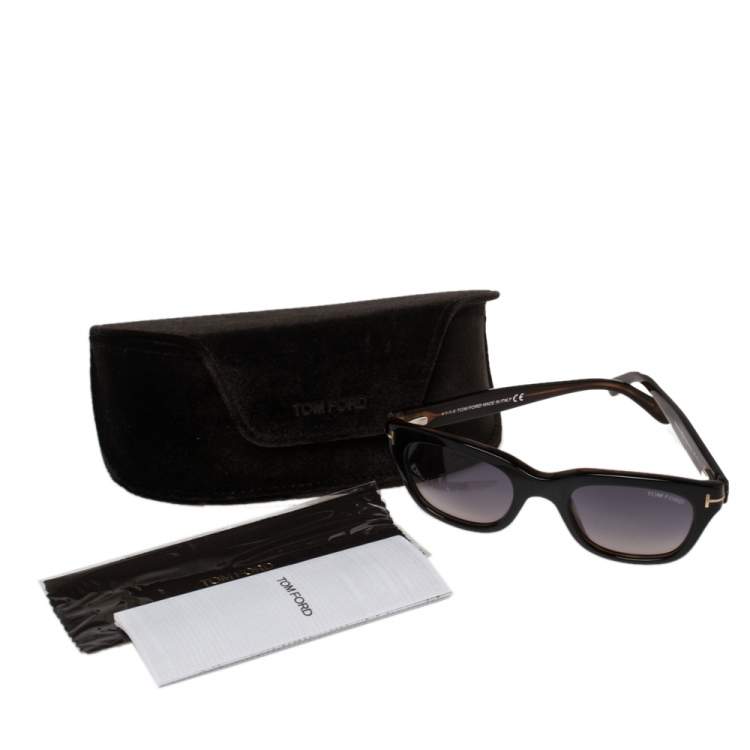 Pre Owned Tom Ford Black/Grey TF237 Snowdon Sunglasses
