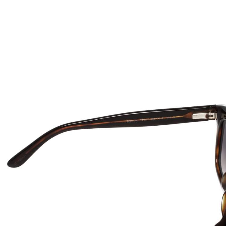 Pre Owned Tom Ford Black/Grey TF237 Snowdon Sunglasses