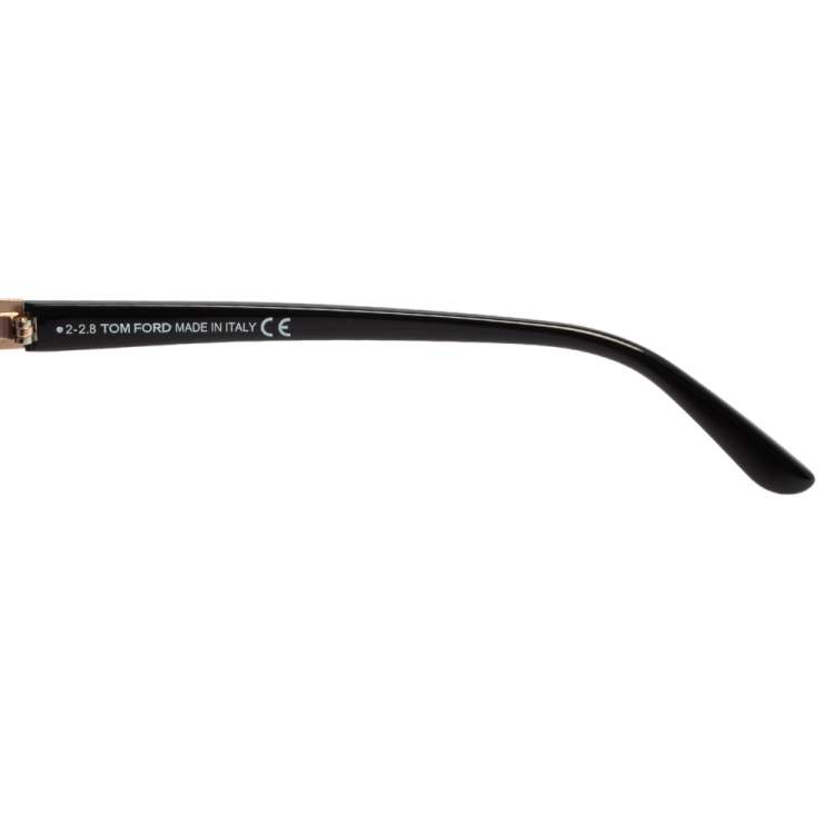 Pre Owned Tom Ford Black/Grey Sandrine TF715 Gradient Oversized Sunglasses
