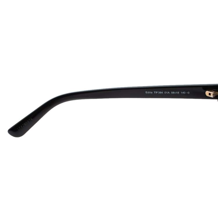 مملوكة مسبقًا Tom Ford Black Edita Cat Eye Sunglasses