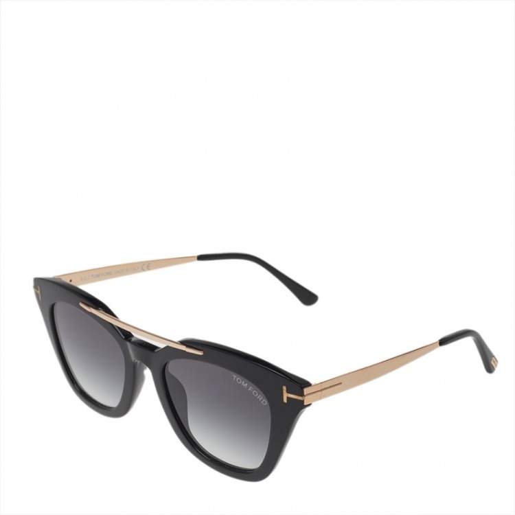 مملوكة مسبقًا Tom Ford Black/Black Gradient TF575 Anna 2 Sunglasses