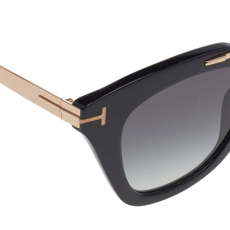 مملوكة مسبقًا Tom Ford Black/Black Gradient TF575 Anna 2 Sunglasses