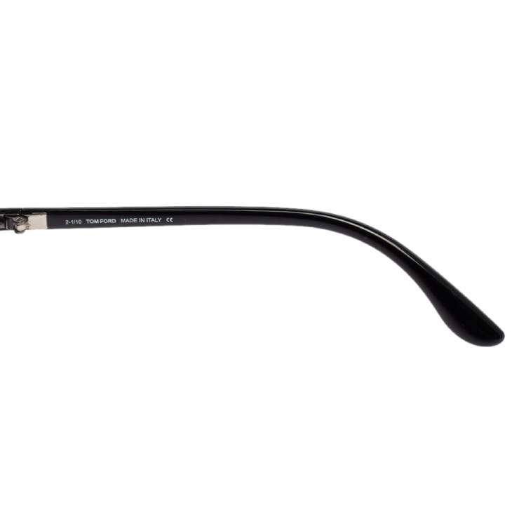 Pre Owned Tom Ford Black Acetate TF160 Brigitte Gradient Oval Sunglasses