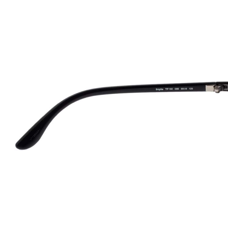 Pre Owned Tom Ford Black Acetate TF160 Brigitte Gradient Oval Sunglasses