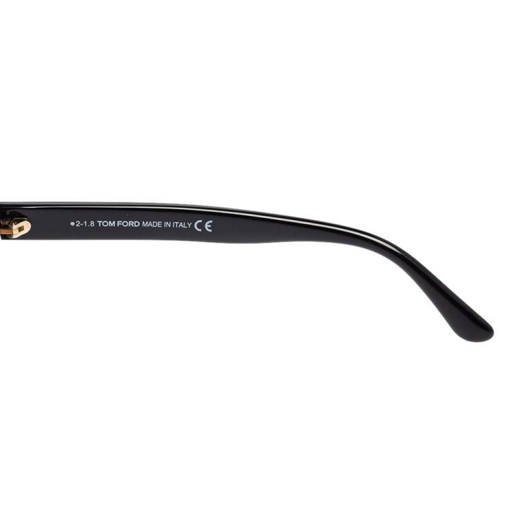 Pre Owned Tom Ford Black Acetate TF615 Margaux-02 Gradient Sunglasses