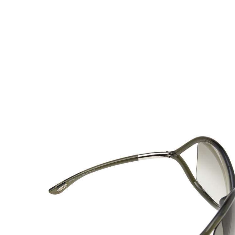 Pre Owned Tom Ford Green/Green Gradient TF9 Whitney Sunglasses