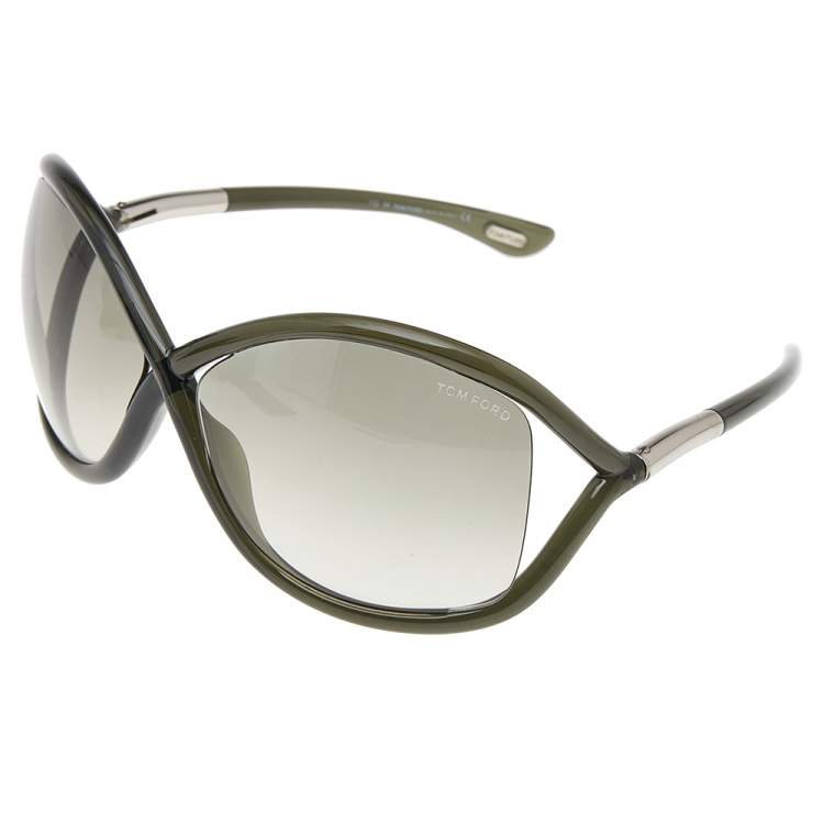 Pre Owned Tom Ford Green/Green Gradient TF9 Whitney Sunglasses