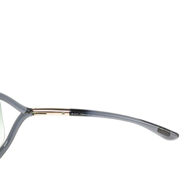 مملوكة مسبقًا Tom Ford Blue/ Green Gradient TF9 Whitney Oversized Sunglasses