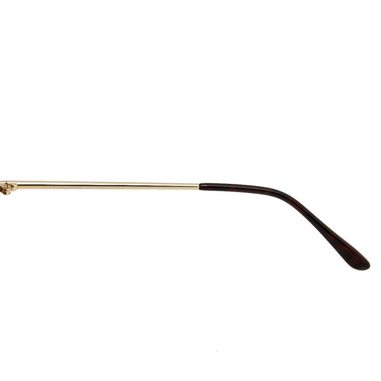 Pre Owned Tom Ford Gold Mirrored TF304 Nastasya Cat Eye Sunglasses