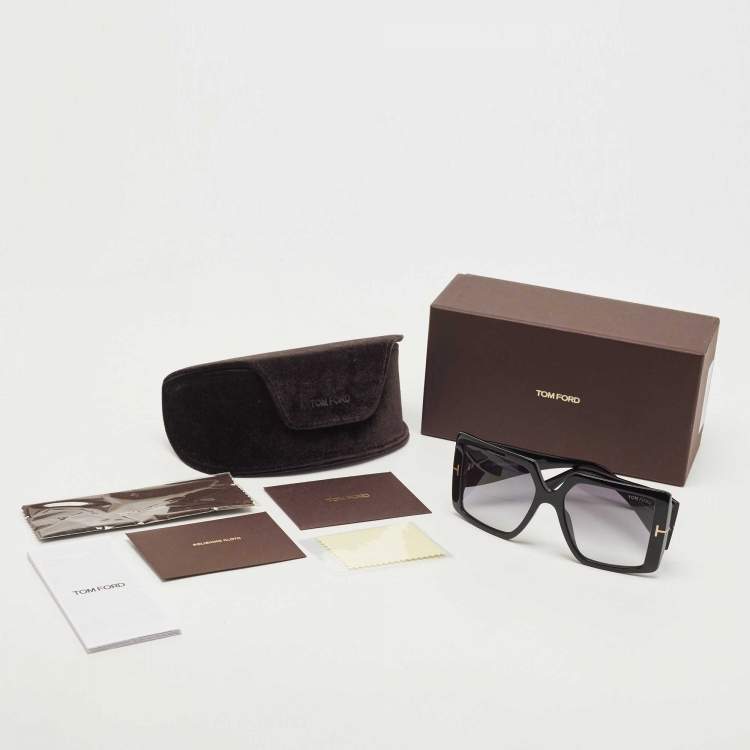 Pre Owned Tom Ford Black Quinn Gradient Sunglasses