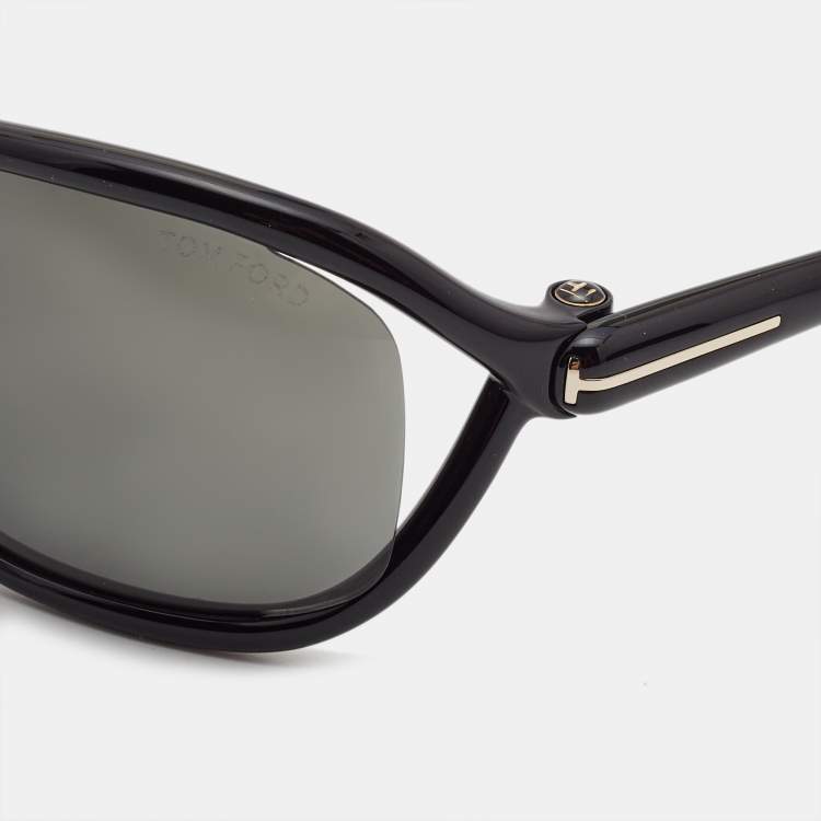 Pre Owned Tom Ford Black TF 1069 Fernanda Oversized Sunglasses