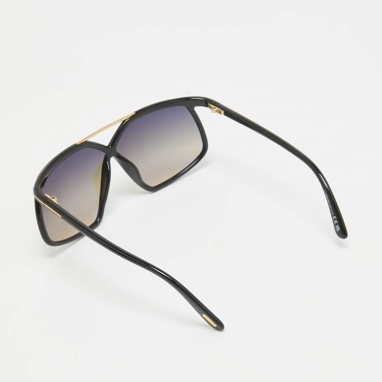 Pre Owned Tom Ford Black Gradient TF1038 Oversized Sunglasses