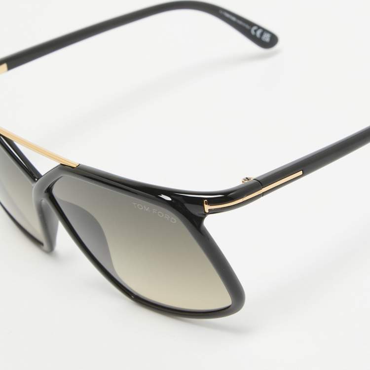 Pre Owned Tom Ford Black Gradient TF1038 Oversized Sunglasses