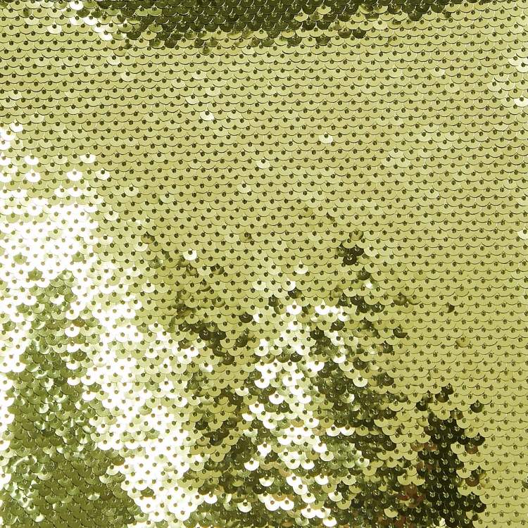 Pre Owned Tom Ford Green Sequin Slit Detail Tank Top XS