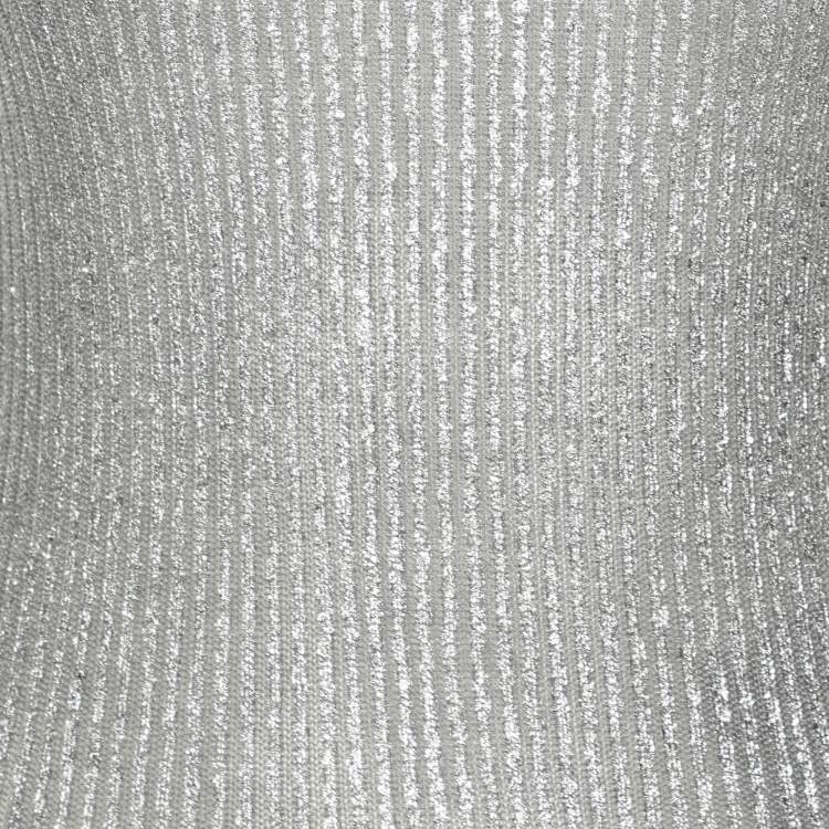 Pre Owned Tom Ford Silver Rib Knit Tank Top XS