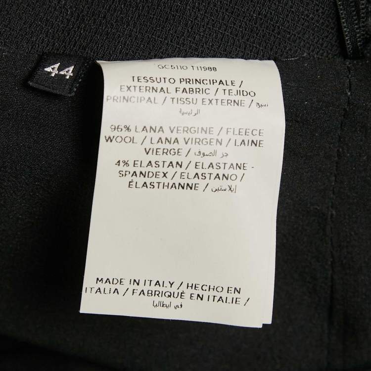 Pre Owned Tom Ford Black Wool Knit Mini Skirt M