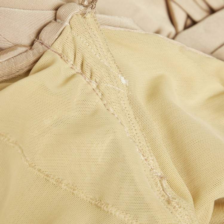 Pre Owned Tom Ford Champaign Pink Jersey One Shoulder Evening Dress XXS 