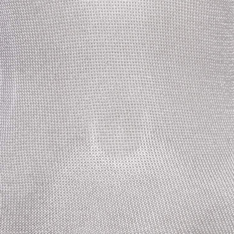 مملوكة مسبقًا Tom Ford Silver Metallic Knit Sheer Tank Top S