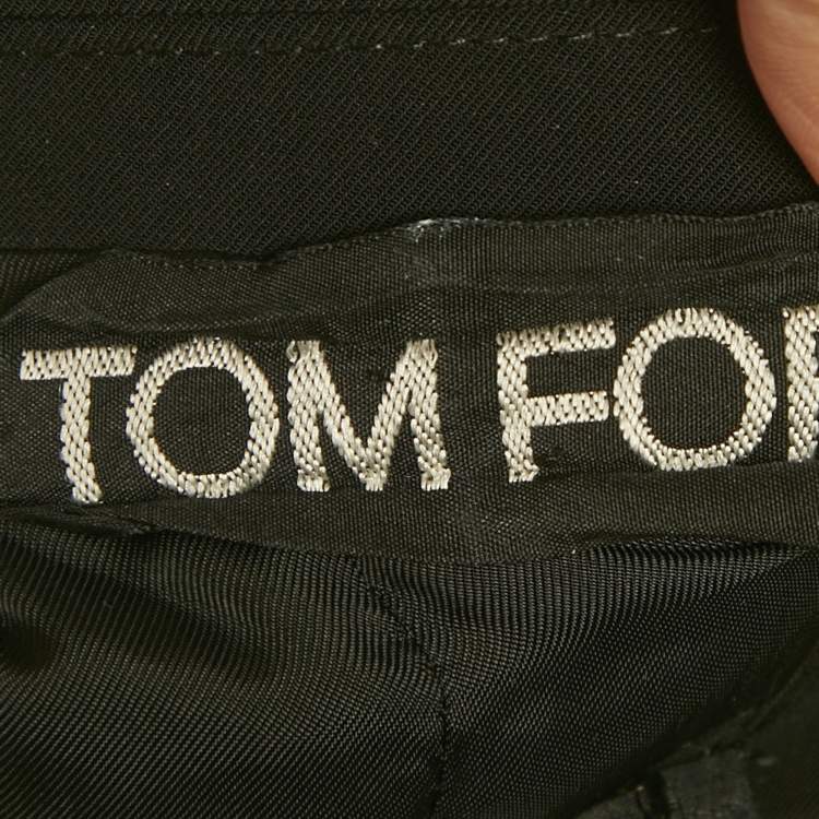 Pre Owned Tom Ford Black Crepe Blazer & Pants S