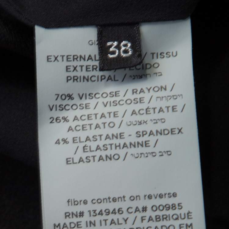 Pre Owned Tom Ford Black Fringed Back Detail Tailored Blazer S 