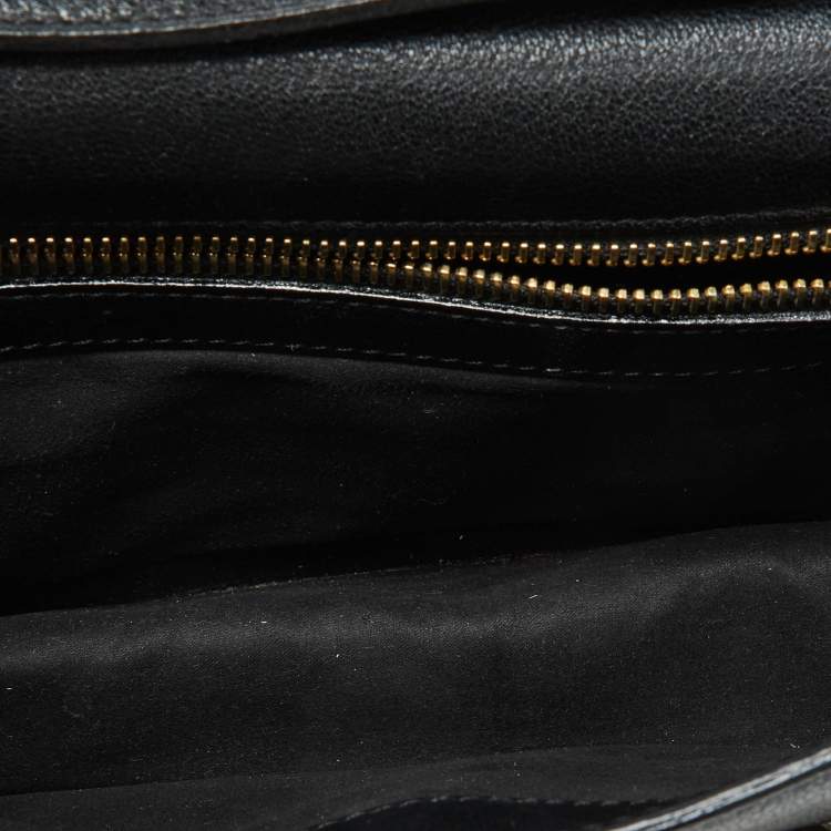 Pre Owned Tom Ford Black Leather Natalia Convertible Clutch