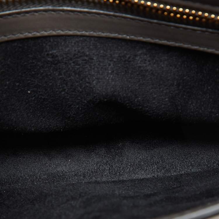 Pre Owned Tom Ford Grey Leather Small Chain Natalia Shoulder Bag