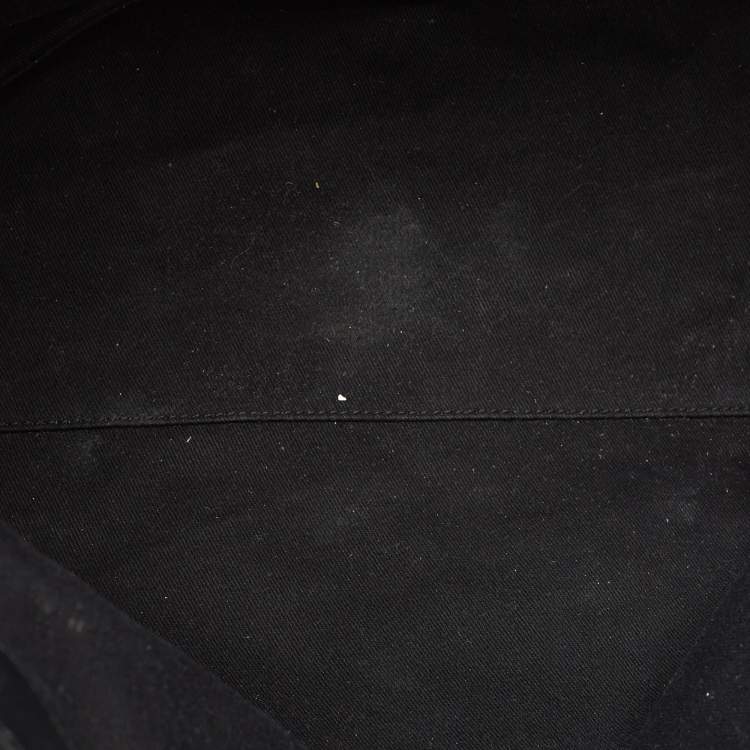 Pre Owned Tom Ford Black Canvas and Leather T Screw Tote
